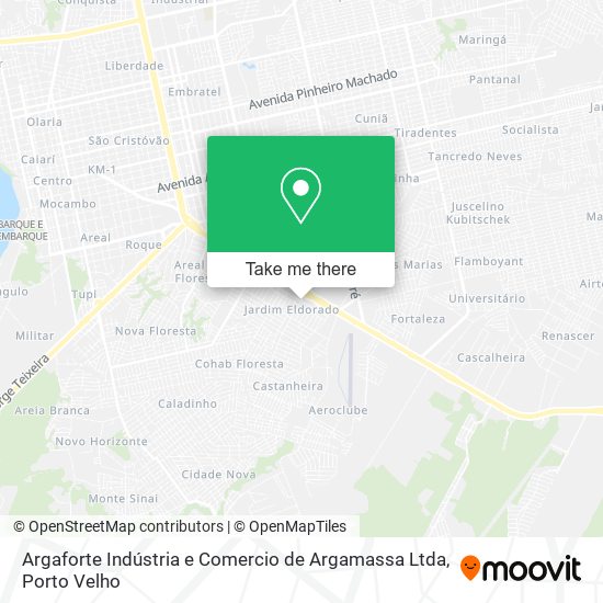 Argaforte Indústria e Comercio de Argamassa Ltda map