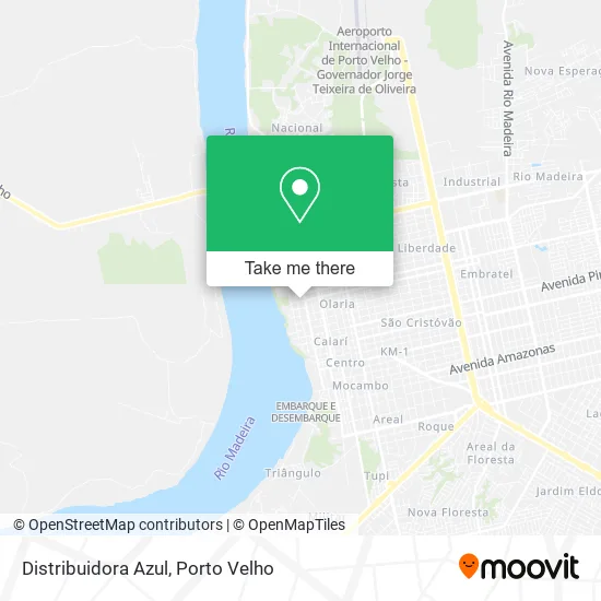 Distribuidora Azul map