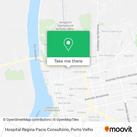 Mapa Hospital Regina Pacis Consultório