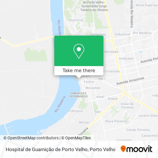 Hospital de Guarnição de Porto Velho map