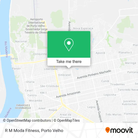 R M Moda Fitness map