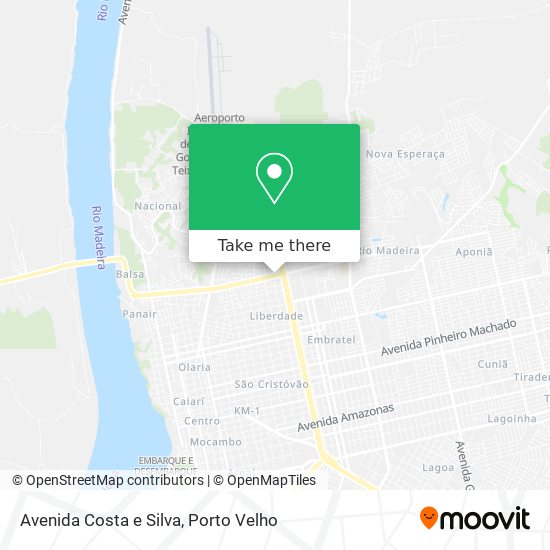 Avenida Costa e Silva map