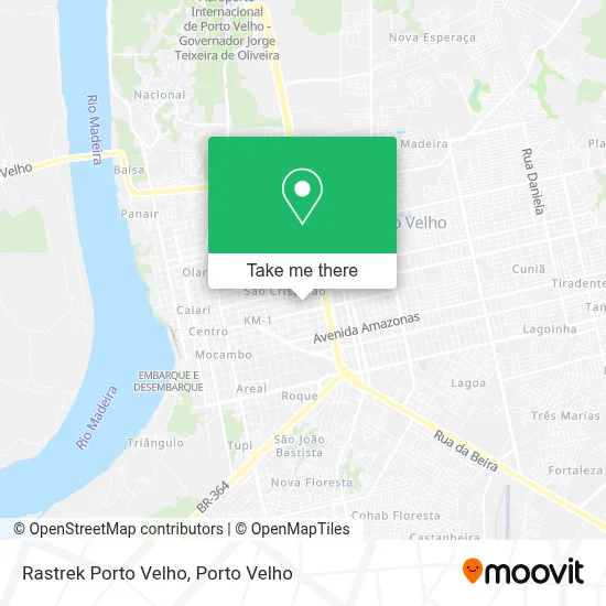 Rastrek Porto Velho map