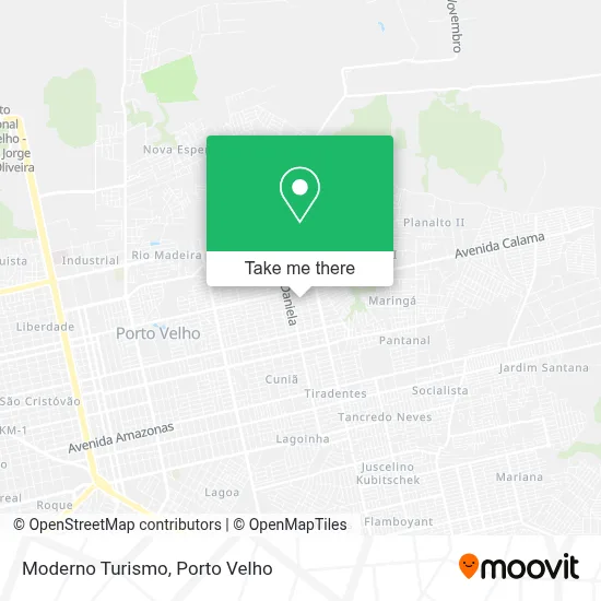 Moderno Turismo map