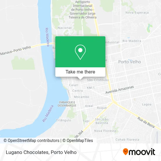 Lugano Chocolates map
