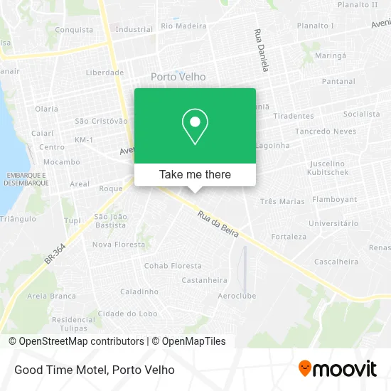 Good Time Motel map