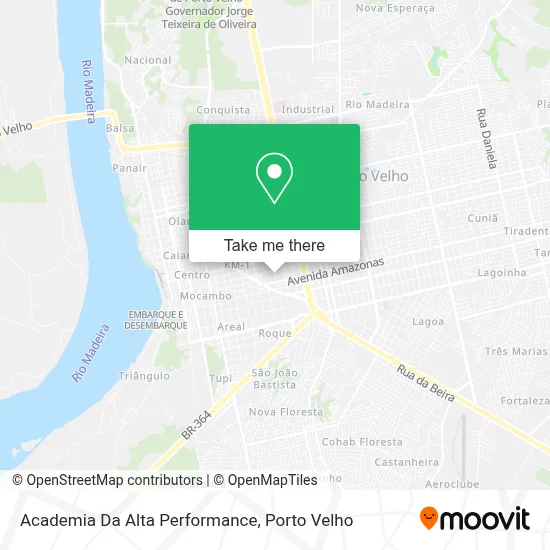 Academia Da Alta Performance map