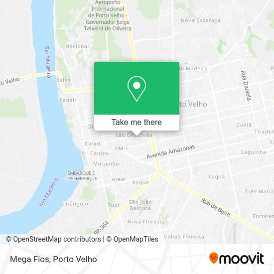 Mega Fios map