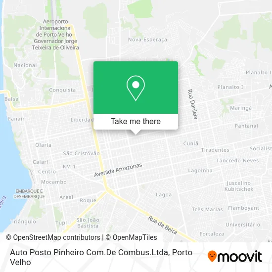 Auto Posto Pinheiro Com.De Combus.Ltda map