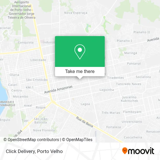 Click Delivery map