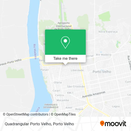 Quadrangular Porto Velho map