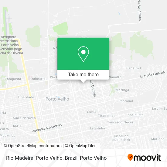Rio Madeira, Porto Velho, Brazil map