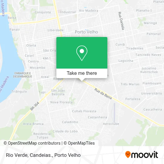 Rio Verde, Candeias. map