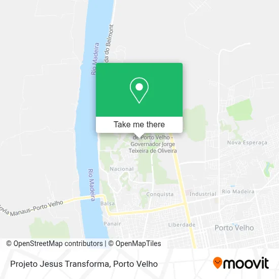 Projeto Jesus Transforma map