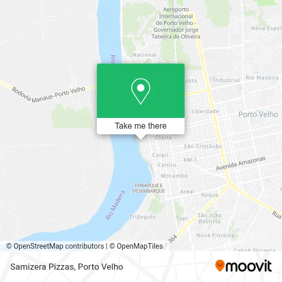 Samizera Pizzas map