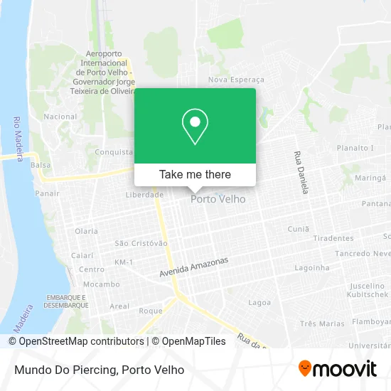 Mundo Do Piercing map