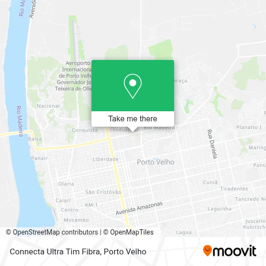 Connecta Ultra Tim Fibra map