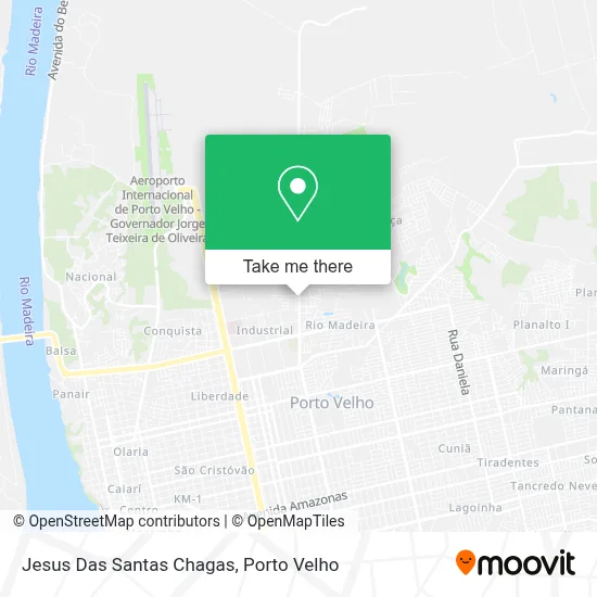 Jesus Das Santas Chagas map