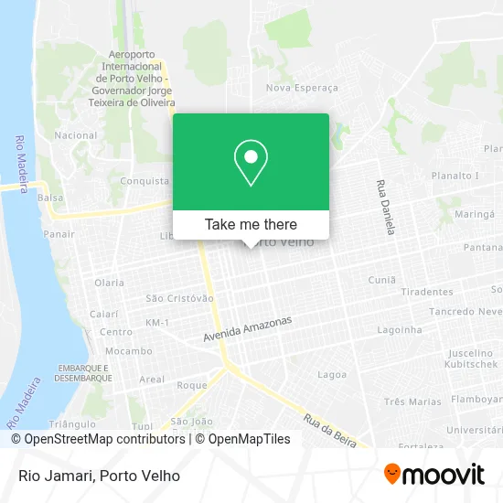 Rio Jamari map