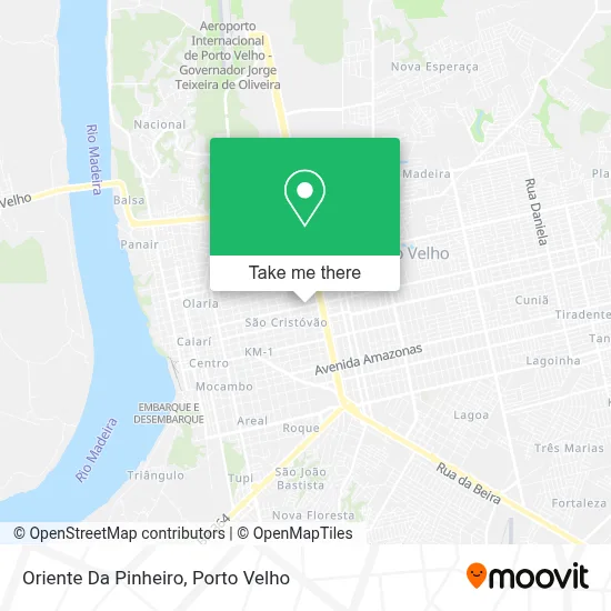 Oriente Da Pinheiro map