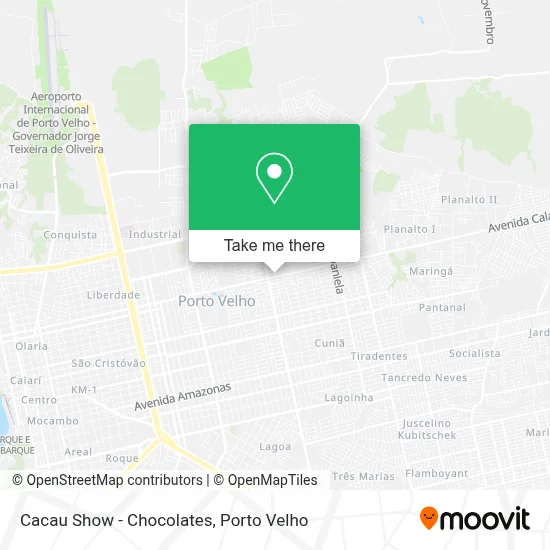 Cacau Show - Chocolates map