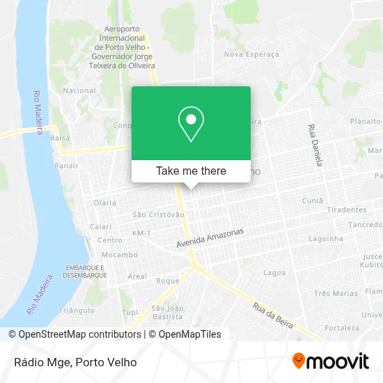 Rádio Mge map