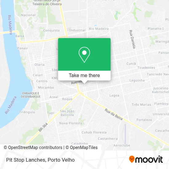 Pit Stop Lanches map