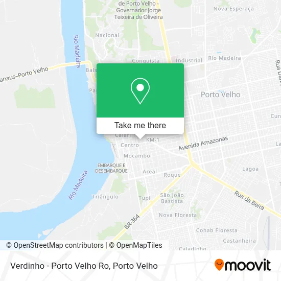Verdinho - Porto Velho Ro map