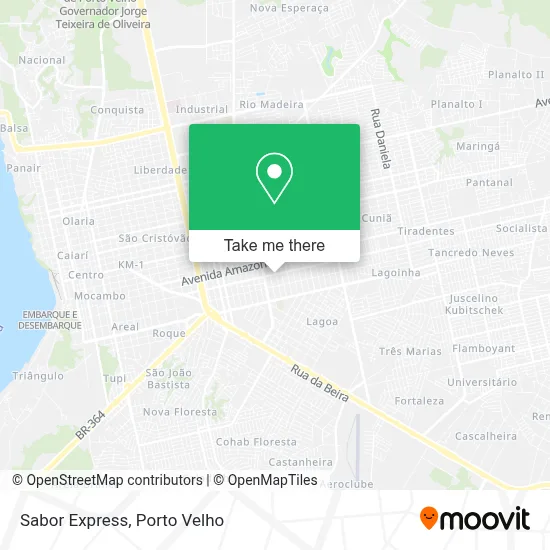 Sabor Express map