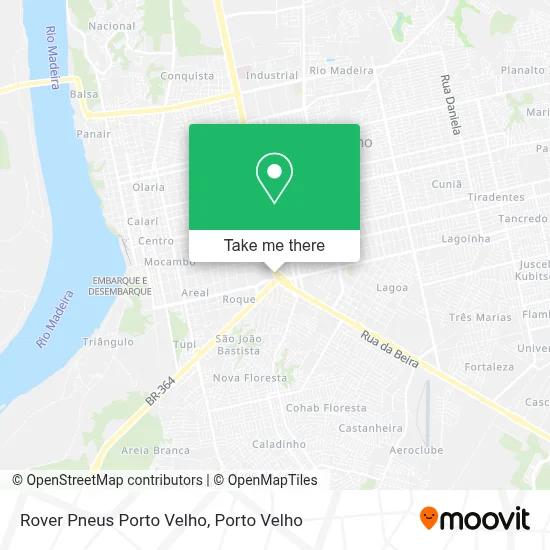 Rover Pneus Porto Velho map