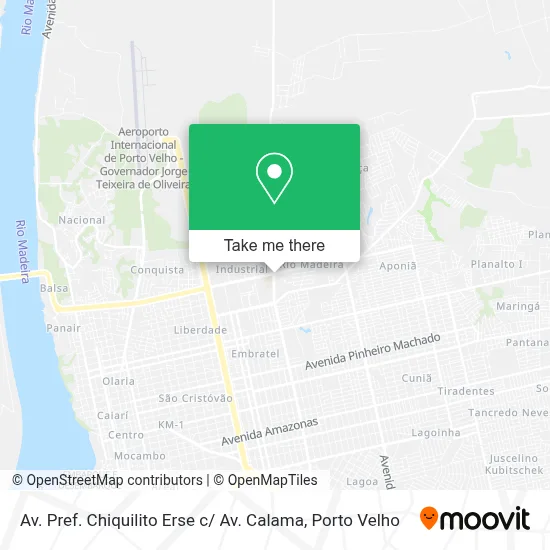 Av. Pref. Chiquilito Erse c/ Av. Calama map