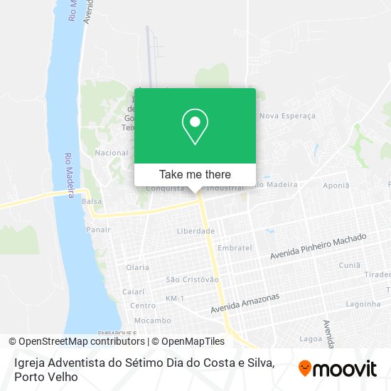 Mapa Igreja Adventista do Sétimo Dia do Costa e Silva