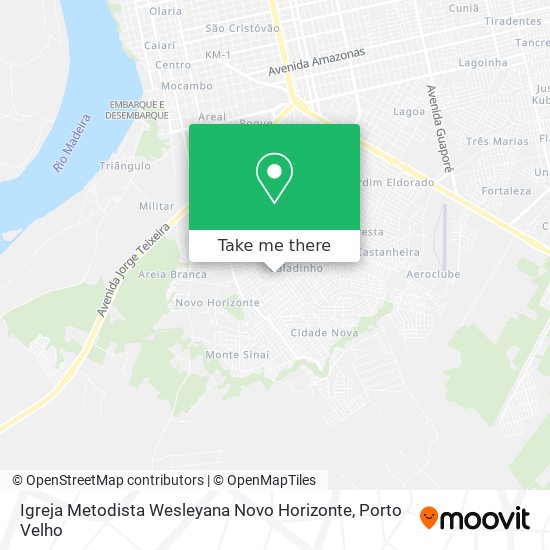 Igreja Metodista Wesleyana Novo Horizonte map