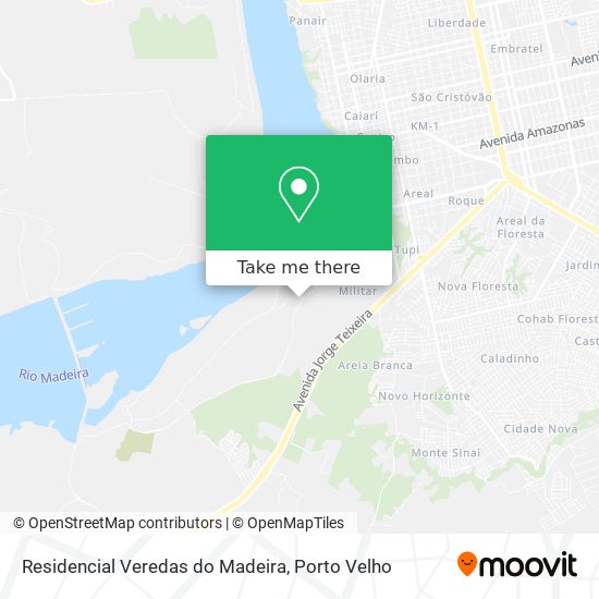 Residencial Veredas do Madeira map