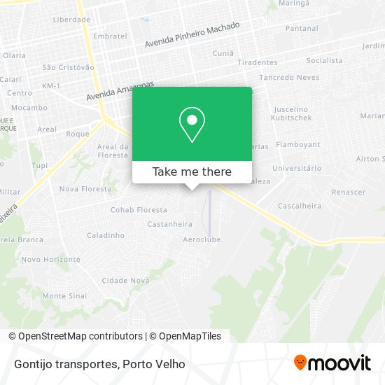 Gontijo transportes map