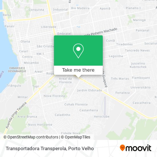 Transportadora Transperola map
