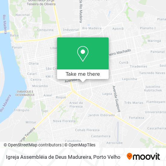 Mapa Igreja Assembléia de Deus Madureira