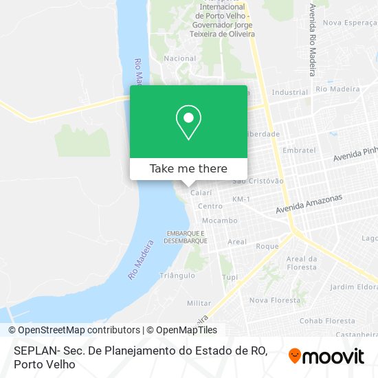 SEPLAN- Sec. De Planejamento do Estado de RO map