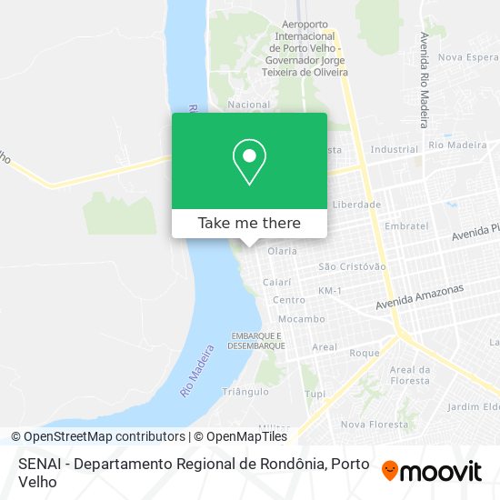 SENAI - Departamento Regional de Rondônia map