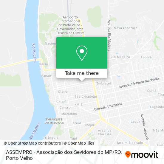 ASSEMPRO - Associação dos Sevidores do MP / RO map