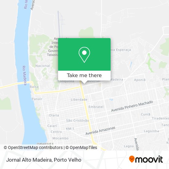 Jornal Alto Madeira map