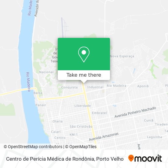 Centro de Perícia Médica de Rondônia map