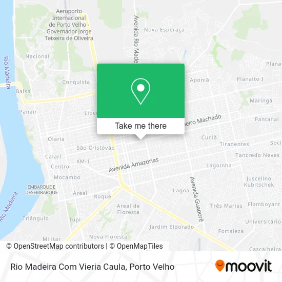 Rio Madeira Com Vieria Caula map