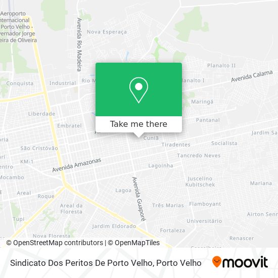 Mapa Sindicato Dos Peritos De Porto Velho