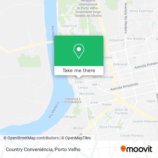 Country Conveniência map