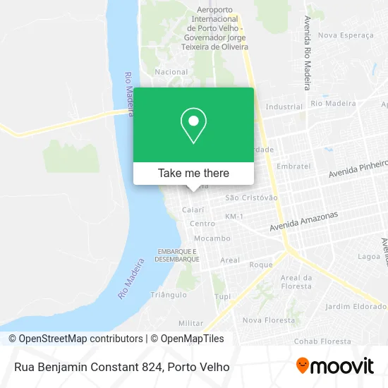 Rua Benjamin Constant 824 map