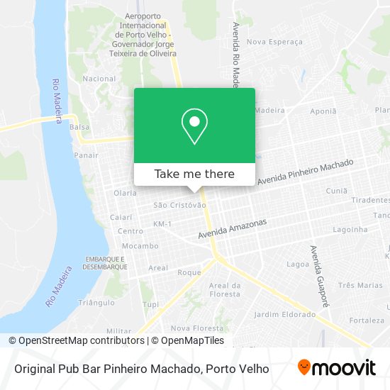 Mapa Original Pub Bar Pinheiro Machado