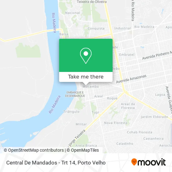Central De Mandados - Trt 14 map
