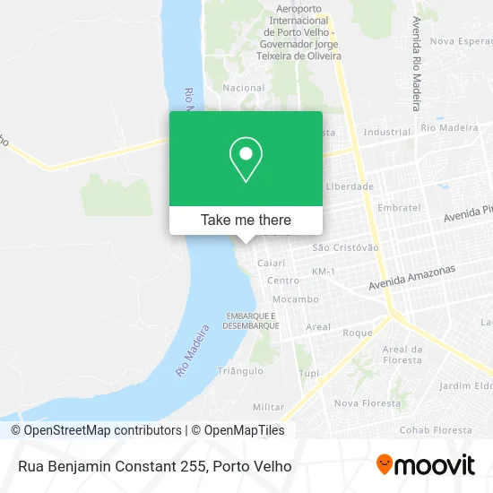 Rua Benjamin Constant 255 map