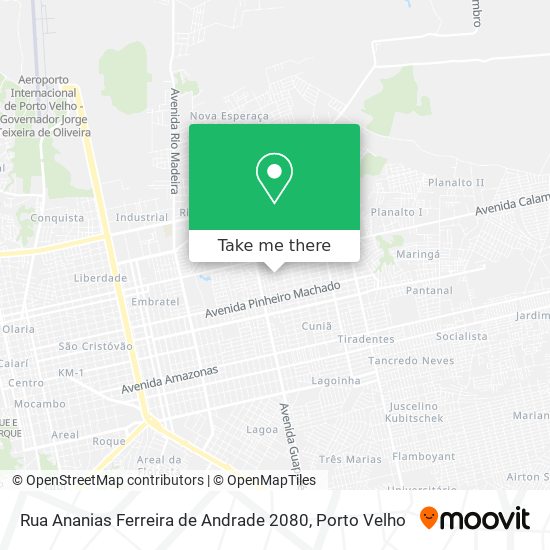 Rua Ananias Ferreira de Andrade 2080 map